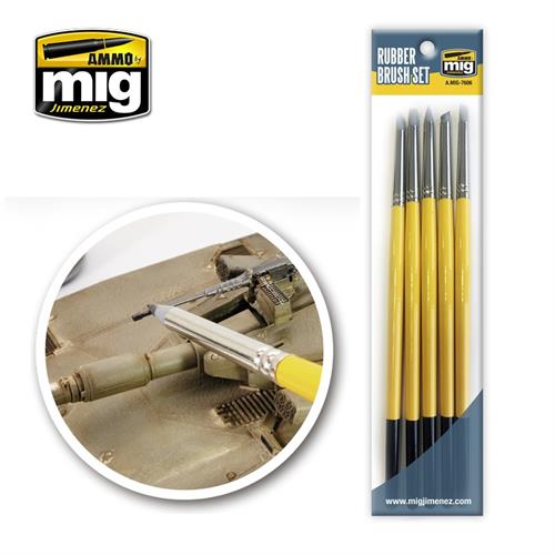 A.MIG 7606 rubber brush set